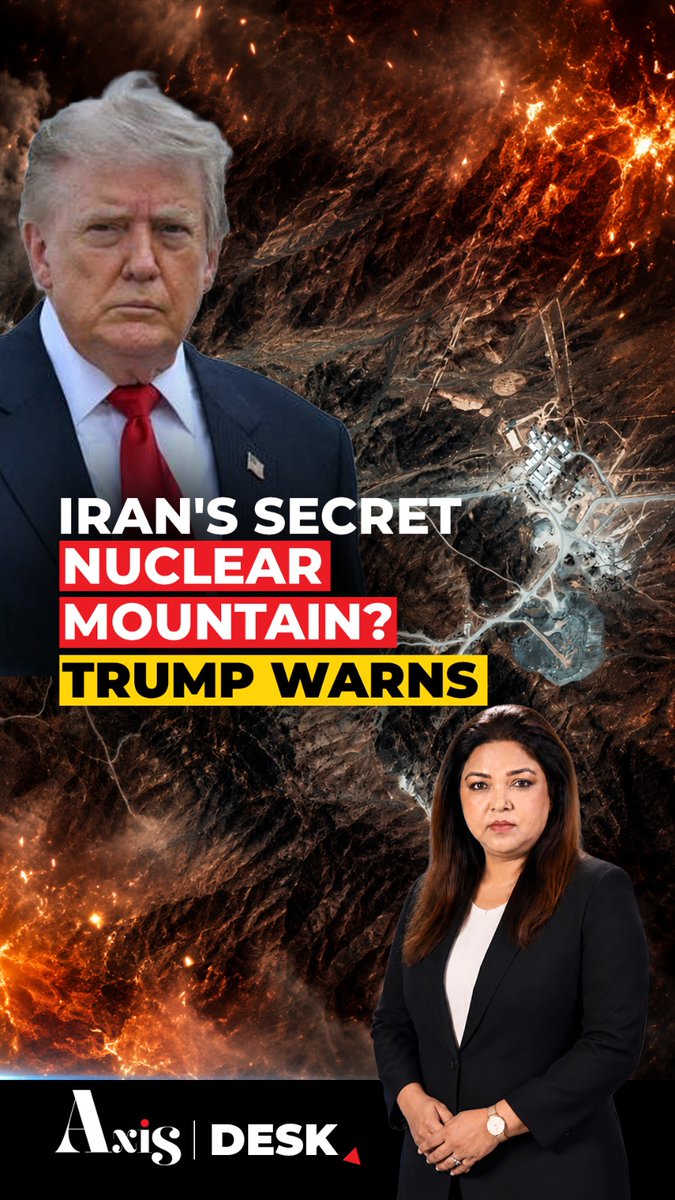 Israel claims Iran secretly moved thousands of nuclear centrifuges into the heavily fortified Pickaxe Mountain. Donald Trump is now openly threatening military action. Here's why this underground site has suddenly become the focus of a possible new confrontation. #Iran #Israel #Trump #PickaxeMountain #Natanz #Nuclear #MiddleEast #Geopolitics Aditi Prasad