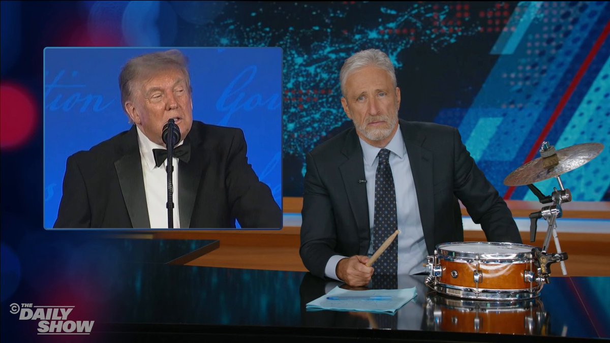 Comedy coach Jon Stewart walks Trump through the basics of how not to f**k up a joke
