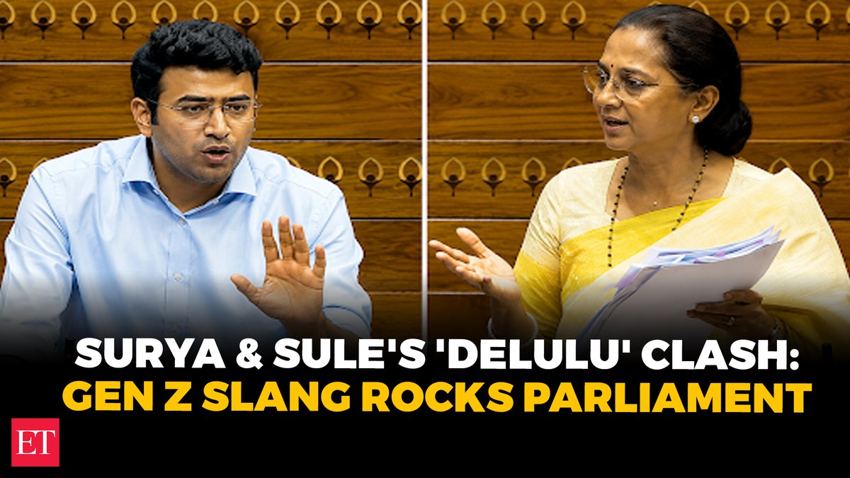 'Delulu' takes over #LokSabha: #TejasviSurya, #SupriyaSule clash over who has Gen Z's support 🌍 Catch the day's latest news here ➠ 🗞️
