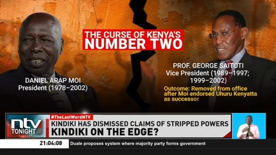 Kindiki On The Edge? Tonight, the political future of DP Kithure Kindiki is under intense scrutiny following reports that key functions associated with his office have been reassigned to Prime CS Musalia Mudavadi. #NTVTonight Michelle Ngele-Odhiambo Labaan Shabaan Elimlim Edung