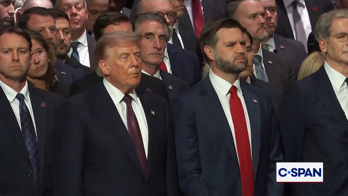 President Trump arrives at the funeral service for the late Sen. Lindsey Graham (R-SC) at the Washington National Cathedral.