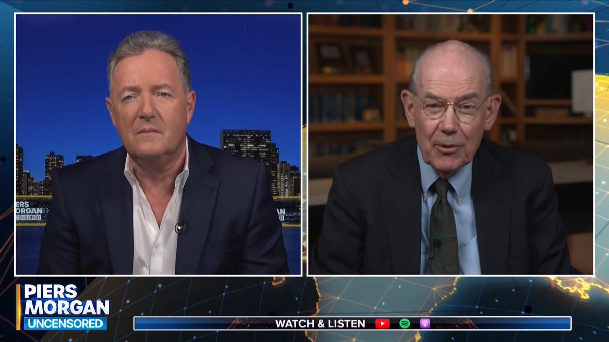 'There is NO military solution... Trump's in real trouble!' Prof John Mearsheimer discusses the President's potential next moves in Iran with Piers Morgan. Watch more👇 📺 Piers Morgan | John Mearsheimer