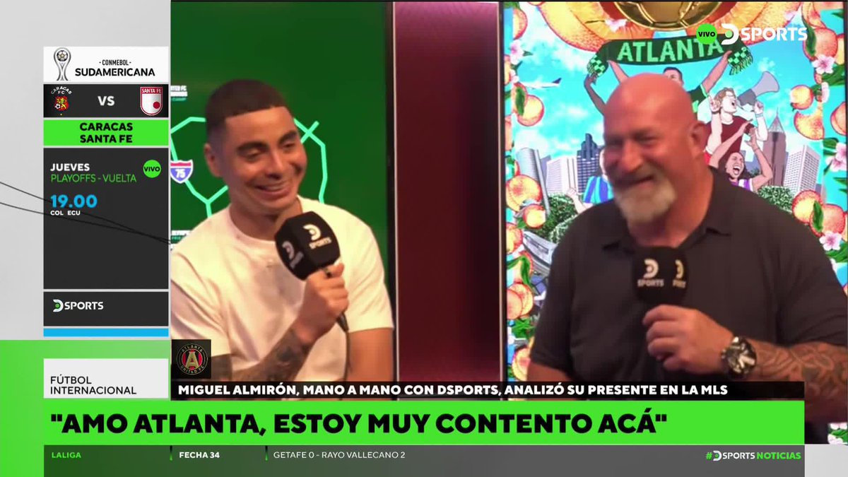 🐔"¿Se dará lo de #River? Siempre vivo el presente, no sé que va a pasar en el futuro. El tatuaje de River sigue en la espalada". 🗣 Miguel Almirón en @dsports