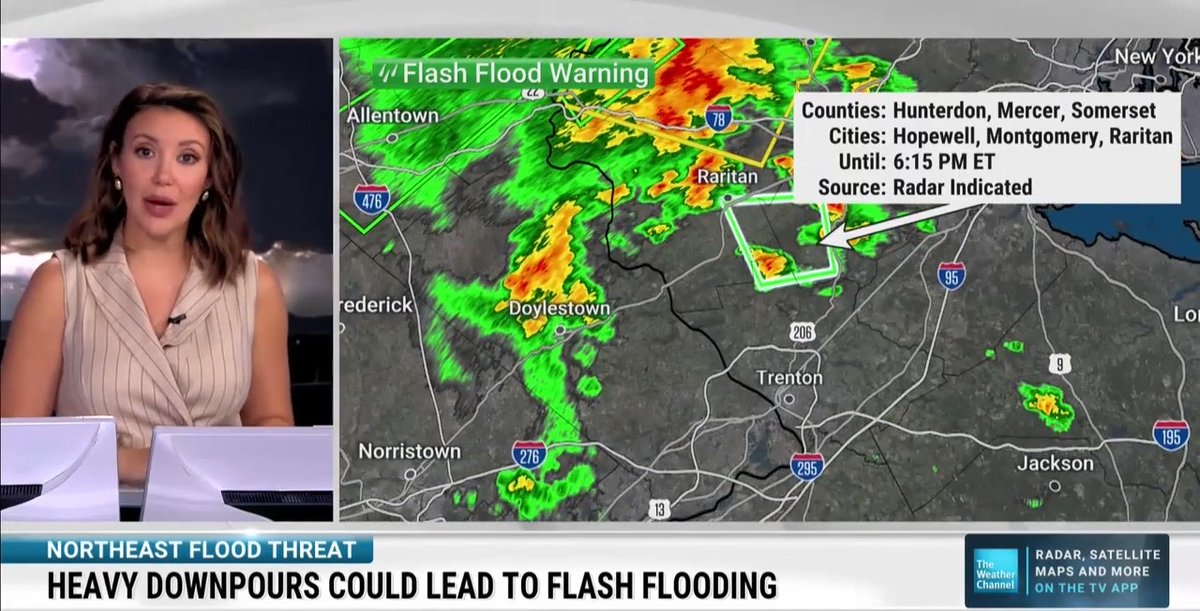 Heavy rain is raising the risk of flash flooding across parts of the Northeast, including Pennsylvania, New Jersey and the New York City area. Meteorologist Felicia Combs has the latest ⬇️