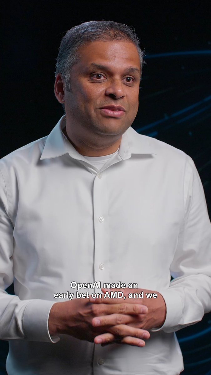 From bring-up to tuning, AMD and OpenAI engineers are sharing insights to push performance further. Go behind the collaboration with OpenAI's VP of Compute Strategy & GPT-Infra, Sachin Katti (Sachin Katti).