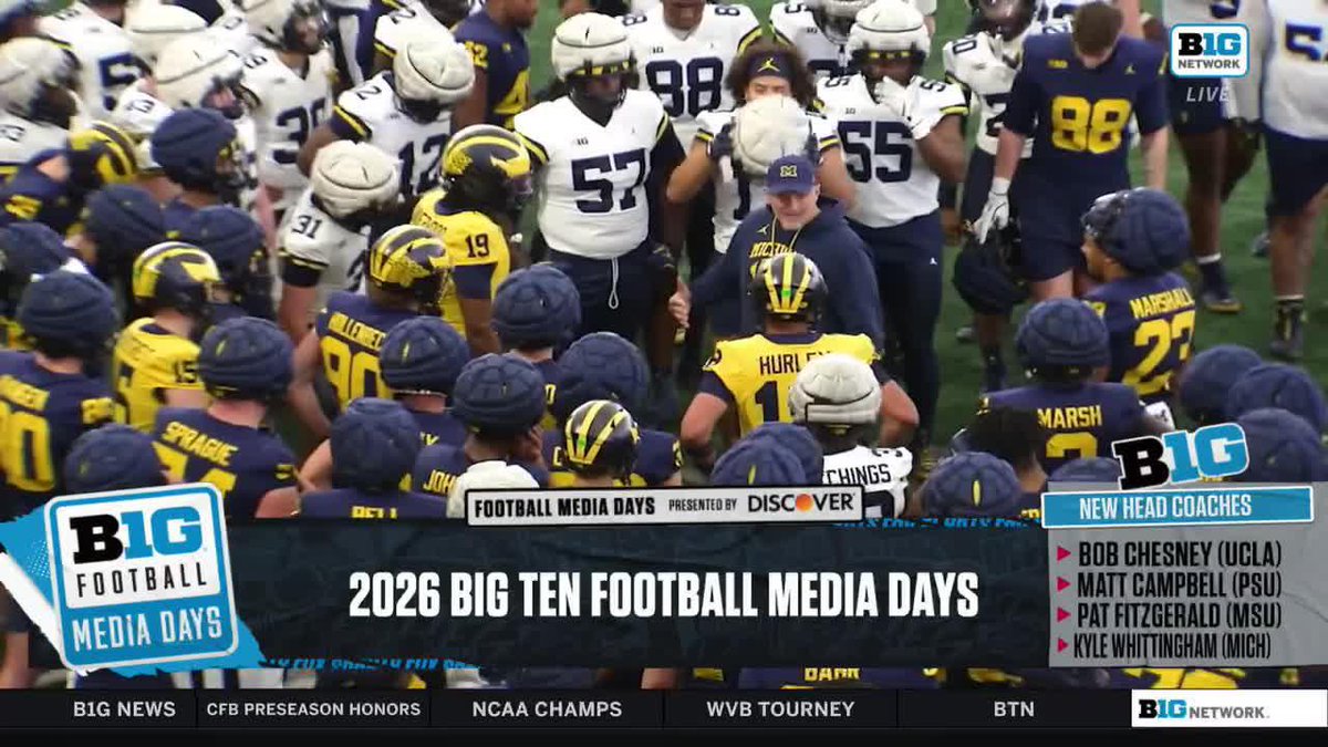 "Kyle Whittingham...a perfect fit..a slam dunk hire." Jake Butt has a different feel about Michigan Football this season 👇 #B1GMediaDay