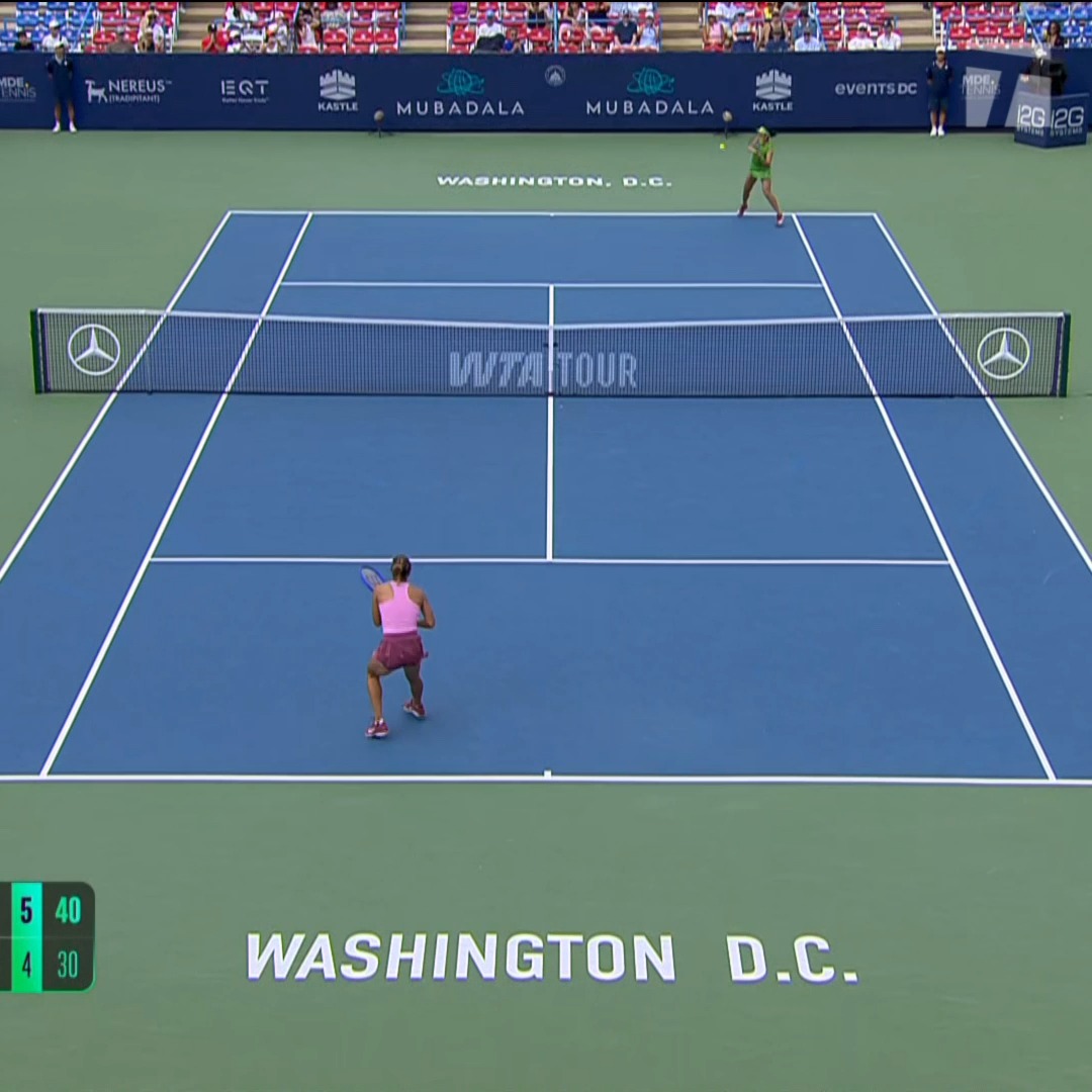 Alex Eala forces a third set against Qinwen Zheng 😤 Stream the third set on and use code HOT77 to get your first year for just $77 🔥 #MubadalaDCOpen