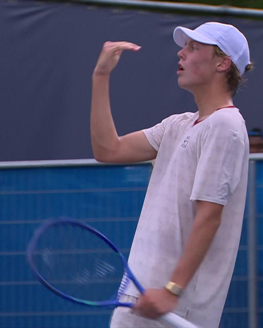Cruz CONTROL 🙌 22 years after his dad Lleyton Hewitt won the title, 17-year-old Cruz Hewitt becomes the youngest match winner at #MubadalaDCOpen since Nishikori in 2007!