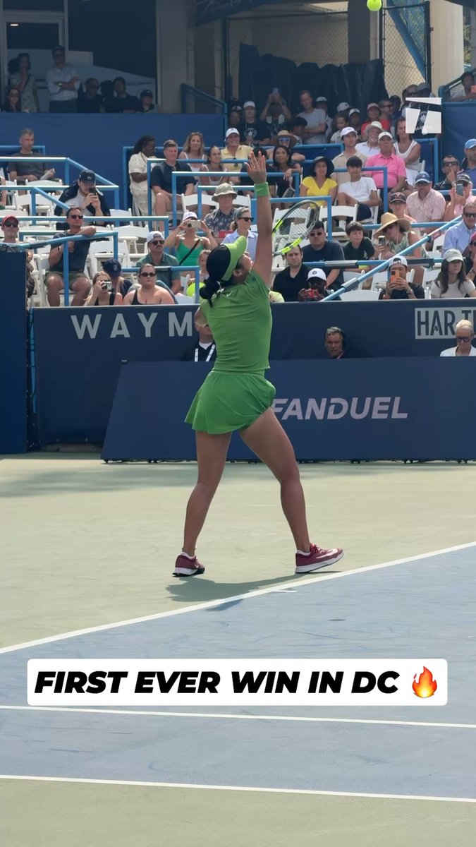 What a way to seal the win in Washington DC 🔥 Eala is through in her DC debut. #MubadalaDCOpen