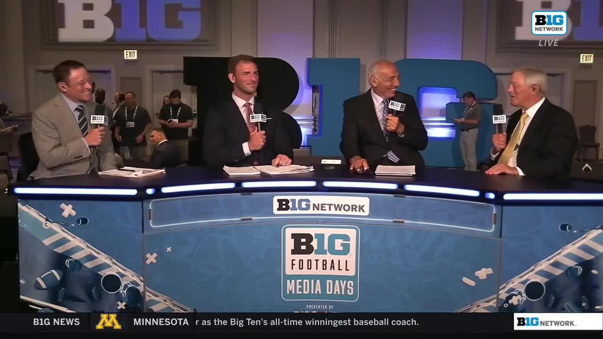 "What a visionary, what great leadership." Kirk Ferentz reflects on Jim Delany and BTN as we enter our 20th season of covering Big Ten Football 👇