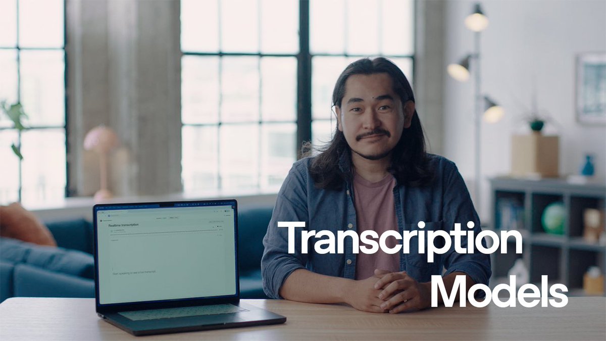 We're introducing two new transcription models in the API: • GPT-Live-Transcribe: built for low-latency live transcription. • GPT-Transcribe: optimized for asynchronous transcription of completed audio files and batch workloads. Both models better understand context and deliver more accurate transcription on real world audio across accents and languages, including for short phrases, numbers, specialized terminology, and speech with loud background noise.