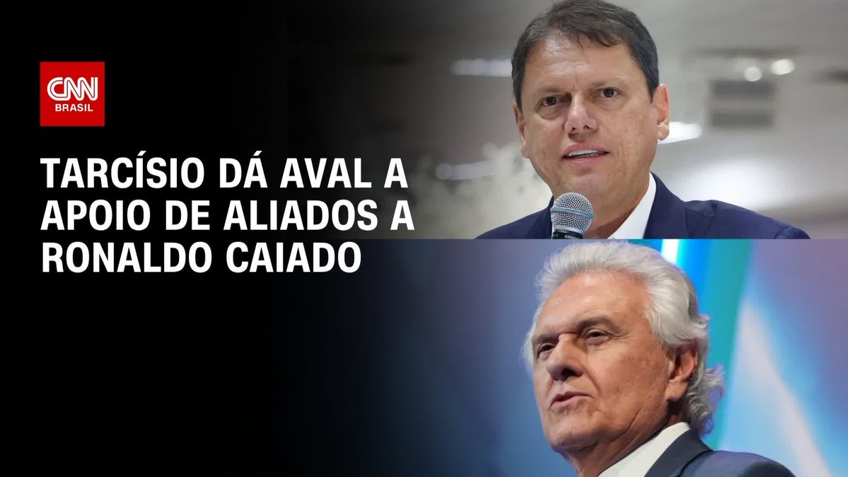 Por Pedro Venceslau → Tarcísio dá aval a apoio de aliados a Caiado; assista #CNN360º