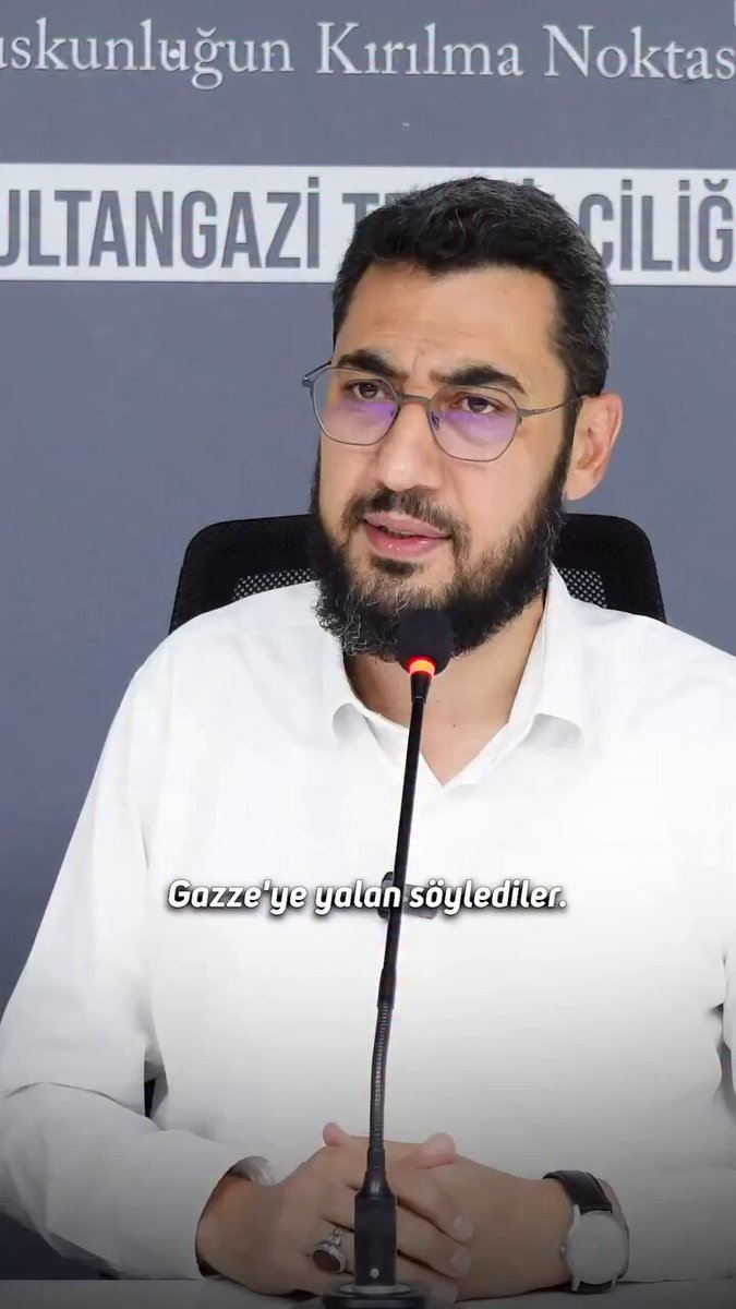 🗣️ İlahiyatçı Abdullah İmamoğlu: "Gazze'ye yalan söylediler Bu ümmete yalan söylediler Yaptıkları 'ateşkes' anlaşmasıyla Gazze'nin konuşulmasının önüne geçtiler"