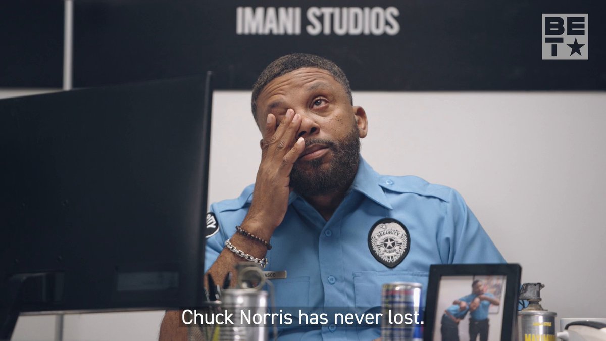 SNEAK PEEK: According to Senior Officer Touche, Chuck Norris is up there with Brandy and Ray J. 😂 See what the crew gets into TONIGHT during a new episode of #LotPatrol at 10/9c on BET for #ComedyFunNight!