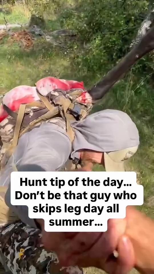 Have you been training for the fall? 📸@beaverhead_antlers #FindYourAdventure #outdoors #hunting #packout #heavy