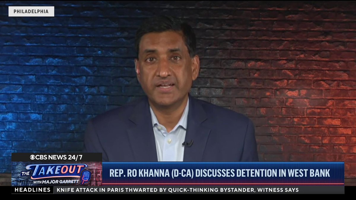 Democratic Rep. Ro Khanna of California discussed his experience getting detained by Israeli settlers while visiting the West Bank, describing it as “a brutal look at the settler violence that Palestinians face every day.” “My view on Netanyahu is the same as my view on Putin,” Khanna said. “We should not allow people in our jurisdiction who have an arrest warrant by the ICC.”