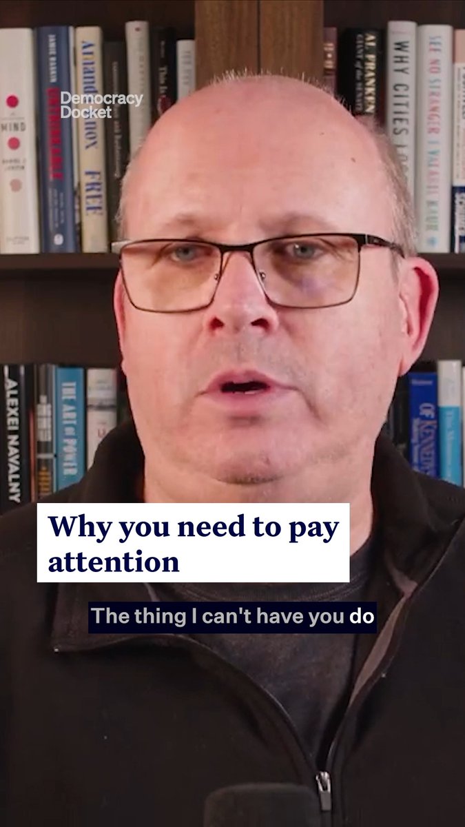 Here's what we can't have you do: say all hope is lost. And here's what we need you to do: pay attention. 🎥: Marc E. Elias