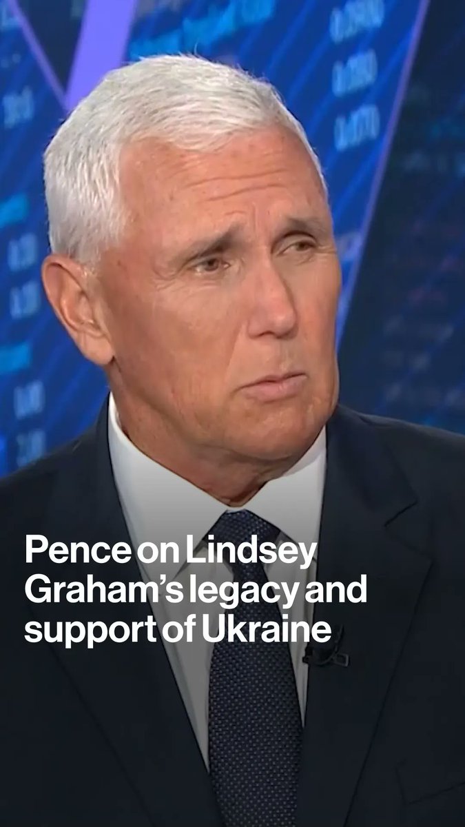 Former Vice President Mike Pence reflects on the life and foreign-policy legacy of Senator Lindsey Graham, telling Joe Mathieu and Kailey Leinz that the greatest tribute to Graham would be for the Senate to advance tough new sanctions on Russia and "marshal the West again" in support of Ukraine