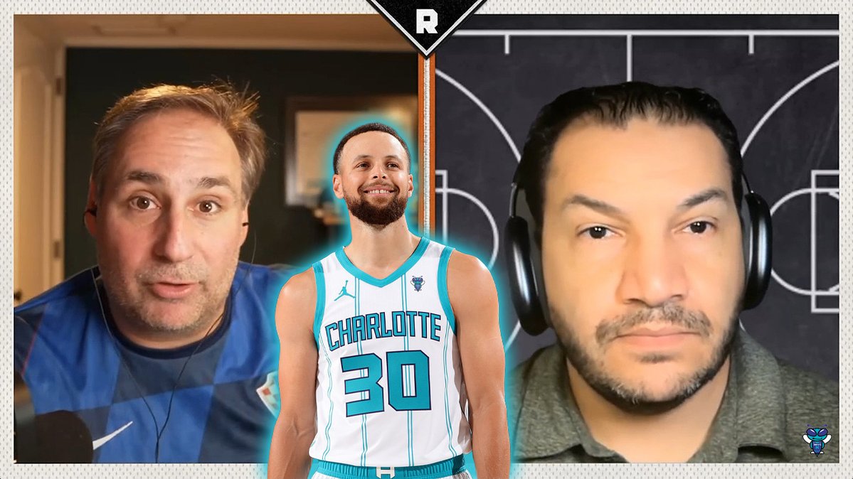 🎙️ Zach Lowe's hypothetical Steph Curry trade to Charlotte: "The Hornets have all the ingredients, and it would not be Brandon Miller or Kon Knueppel. They're not doing that. It would probably have to involve one of Naz Reid or Coby White, neither of whom are tradable yet under NBA rules, another salary, and then a bunch of picks." 🤨 (📹