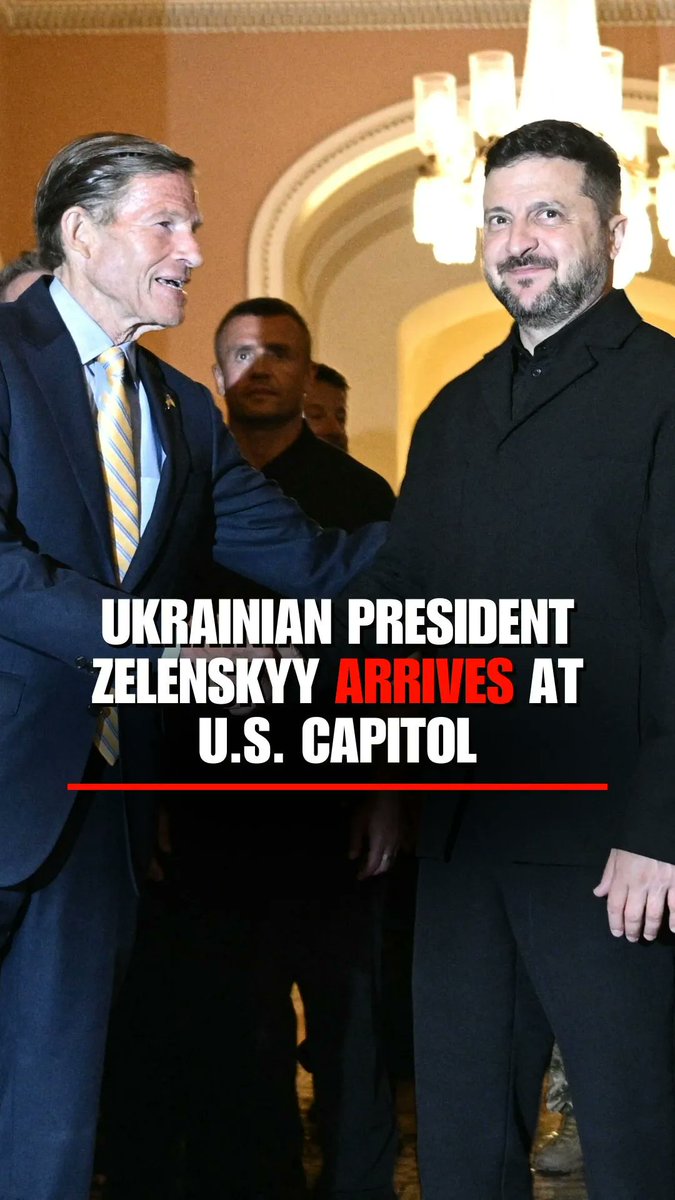 NOW: Ukrainian President Volodymyr Zelenskyy arrives at the U.S. Capitol for a closed-door meeting with senators ahead of a key Senate vote on Sen. Lindsey Graham's Russia sanctions bill.