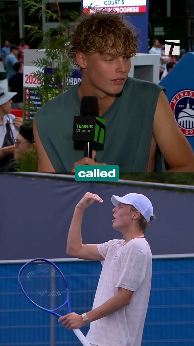 Cruz Hewitt is following in his dad's footsteps 😂 #MubadalaDCOpen