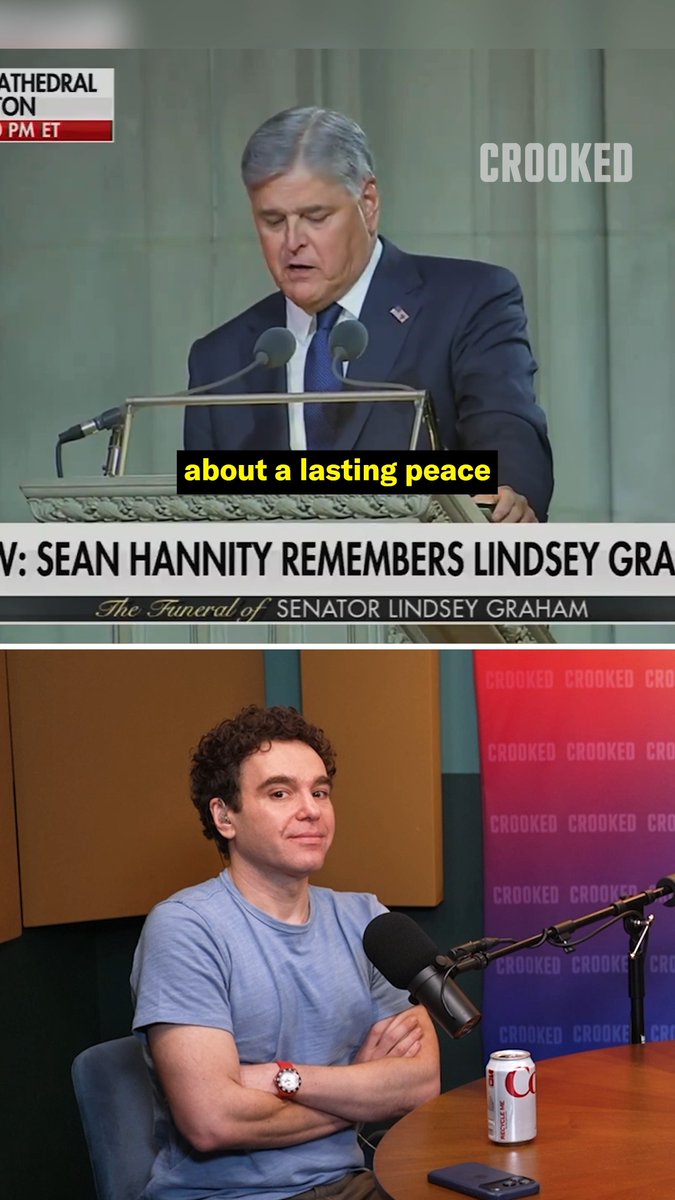 Trump and Hannity forgot to compare notes before Lindsey Graham’s funeral.