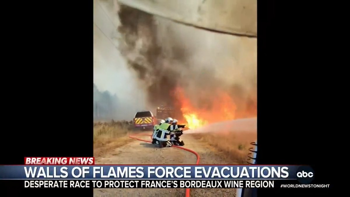 Firefighters in Spain and France are in a desperate battle against raging wildfires. Hundreds of thousands of residents are under new evacuation orders as the blazes keep burning. @MarcusMoore reports.