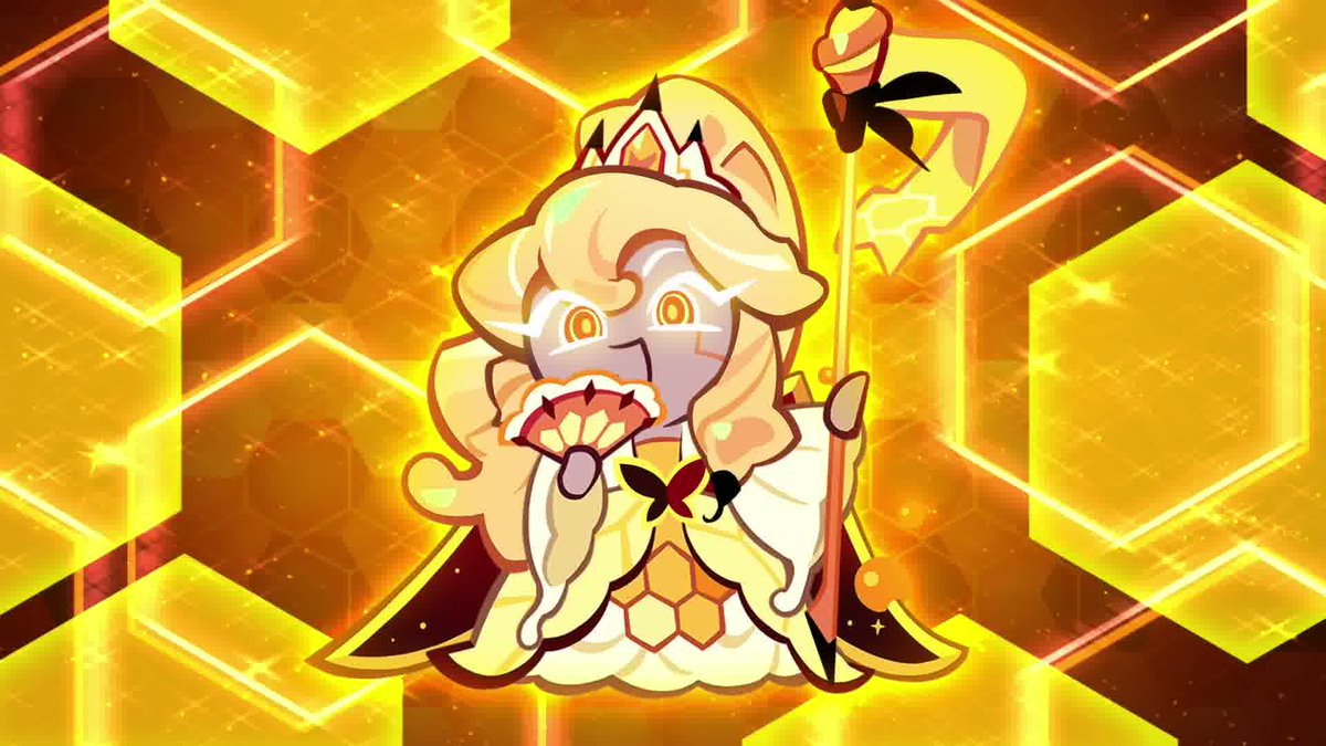 "All subjects of Planet Allulose, hear me!" 👑✨ Meet Allulose Nova Cookie, the radiant Empress of Planet Allulose! 🐝 Collect Allulose Shards to power up the Queen's Wings and soar forward, for the glory of the Allulose Empire! #CookieRun #OvenBreak #AlluloseNovaCookie