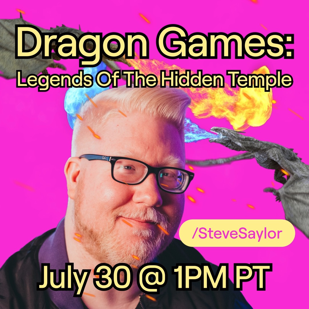 Chat, you’ve been summoned by the dragon. In celebration of Disabled Talent, /SteveSaylor hosts as courageous disabled players embark on an epic quest in Dragon Games: Legends of the Missing Temple! Tune in July 30th at 1 PM PT to see who goes home with the glory.