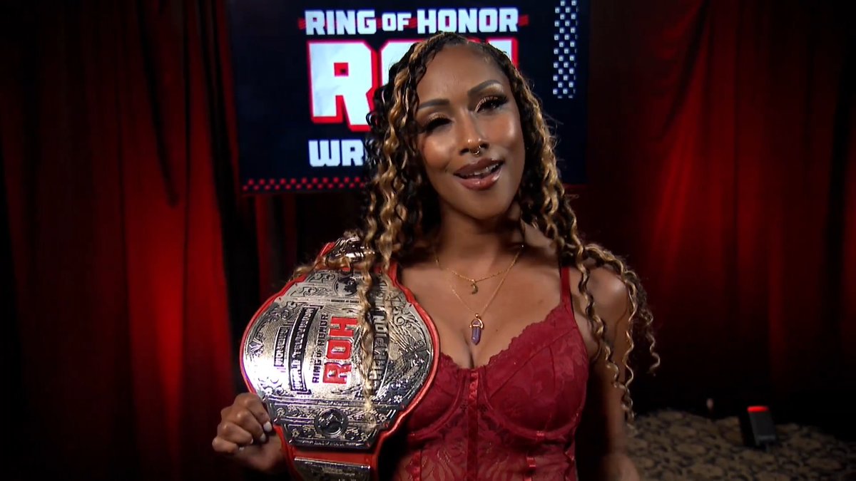 #ROH Women’s World TV Champion Red Velvet has heard Isla Dawn loud and clear, and she isn’t backing down! Watch this special YouTube episode of ROH TV! 📺