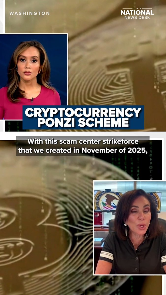 The DOJ's Scam Center Strike Force and US Attorney Pirro seized $25M in cryptocurrency from Chinese transnational criminals. "Our focus is protecting Americans on the international scale who are losing up to $21B a year… some of this money is lost forever…" FULL INTERVIEW:
