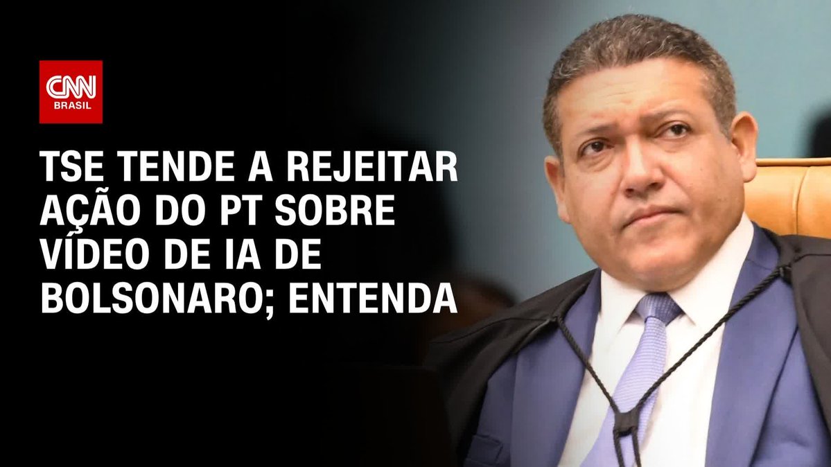 TSE tende a rejeitar ação do PT sobre IA; assista #CNNPrimeTime