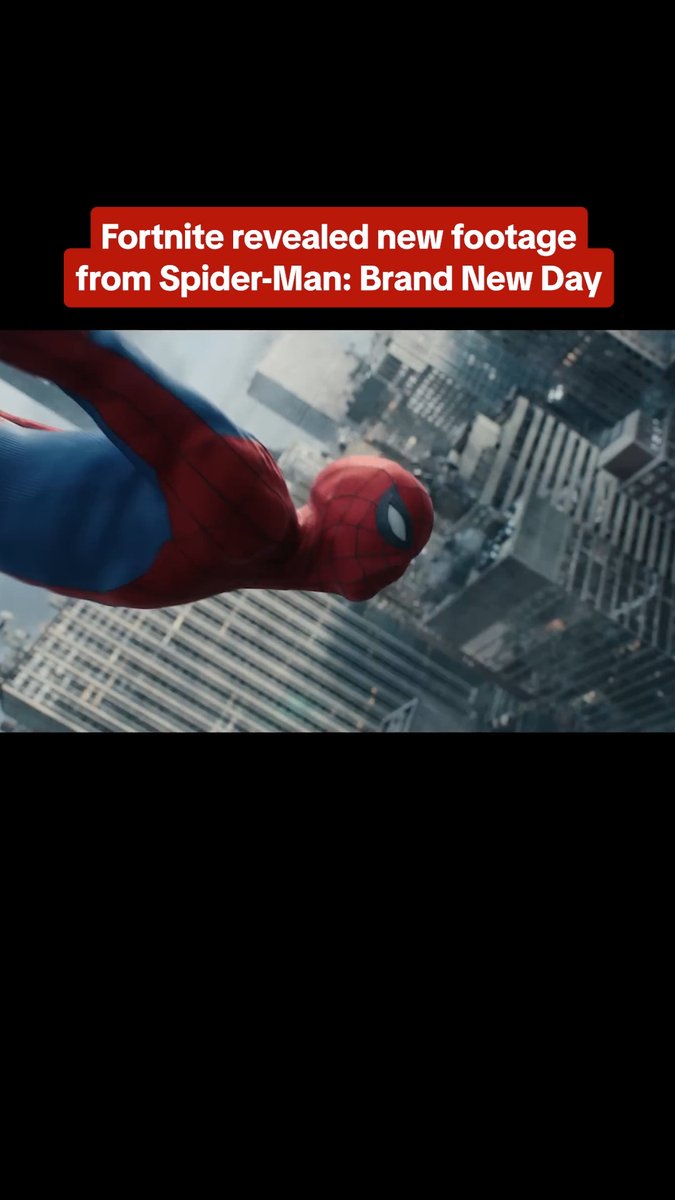 Fortnite released a clip of Spidey's heroics from Spider-Man: Brand New Day: