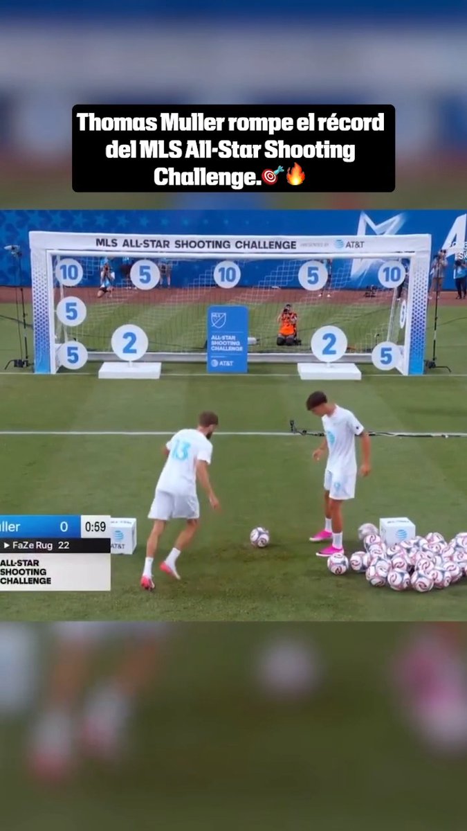 Thomas Müller estuvo On Fire en el concurso de tiros y rompió el récord establecido.🔥🎯⚽️ (Vía MLS por Apple TV)
