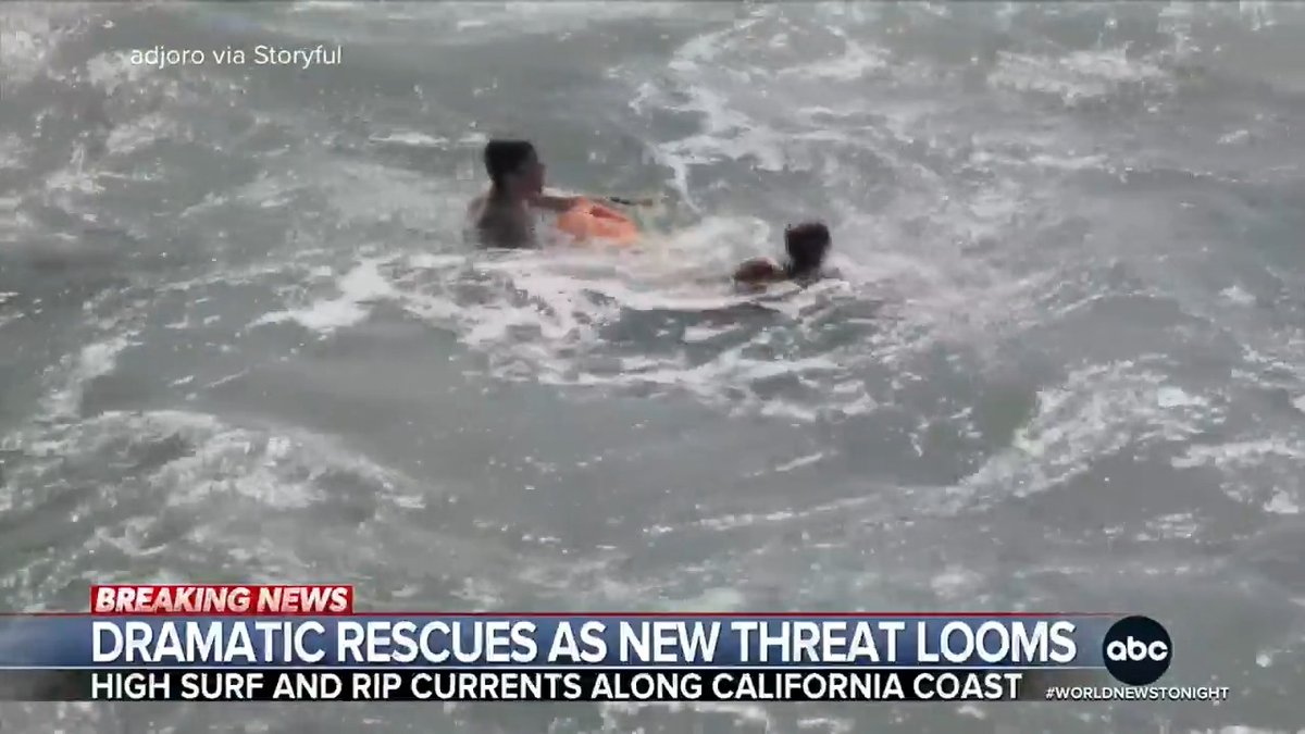 .Kayna Whitworth reports on the dramatic rescues along the California coast, with lifeguards pulling thousands of swimmers from rip currents and dangerous surf. Officials are issuing a new warning as a hurricane-driven swells could increase the threat.