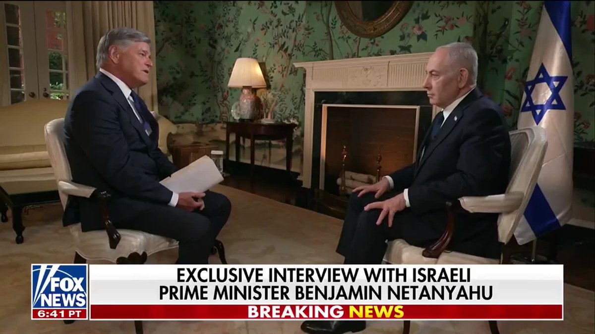 BREAKING: Netanyahu confirms he's going to New York City. “First of all I’m going to New York... I'm going to speak the truth in front of this hate-spewing elected official." Israeli PM Netanyahu's attendance at the U.N. General Assembly in September was in question after NYC Mayor Zohran Mamdani threatened to make good on the ICC's arrest warrant on the PM. "He’s pitting one group of New Yorkers against the others. He’s turning them against New York Jews. I mean what are we, in the 1930s? So much hate. So many lies”. Sean Hannity 🇺🇸 Benjamin Netanyahu - בנימין נתניהו