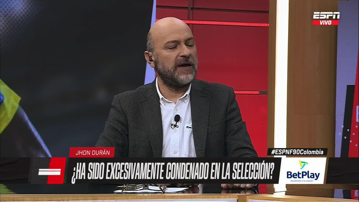 ¿Jhon Durán ha sido excesivamente condenado en la Selección? "Me sorprende que Lorenzo siendo bilardista lo haya manejado TAN MAL" Nicolás Samper ▶️ No te pierdas #ESPNF90Colombia en el Plan Premium de #DisneyPlus