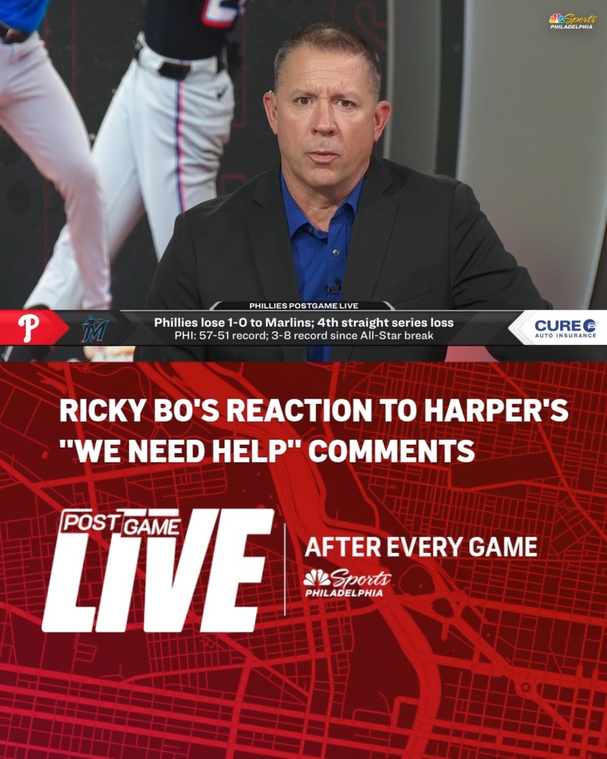 "How the heck do you need help?" Ricky Bo reacts to Bryce Harper saying the Phils need help.