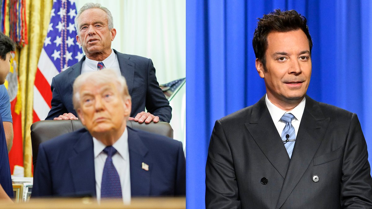 According to a new report, President Trump told RFK Jr. he’s disappointed in him for not accomplishing more in his role as health secretary. RFK Jr. was like, “No one’s eating lettuce, I thought you’d be thrilled!” #FallonTonight
