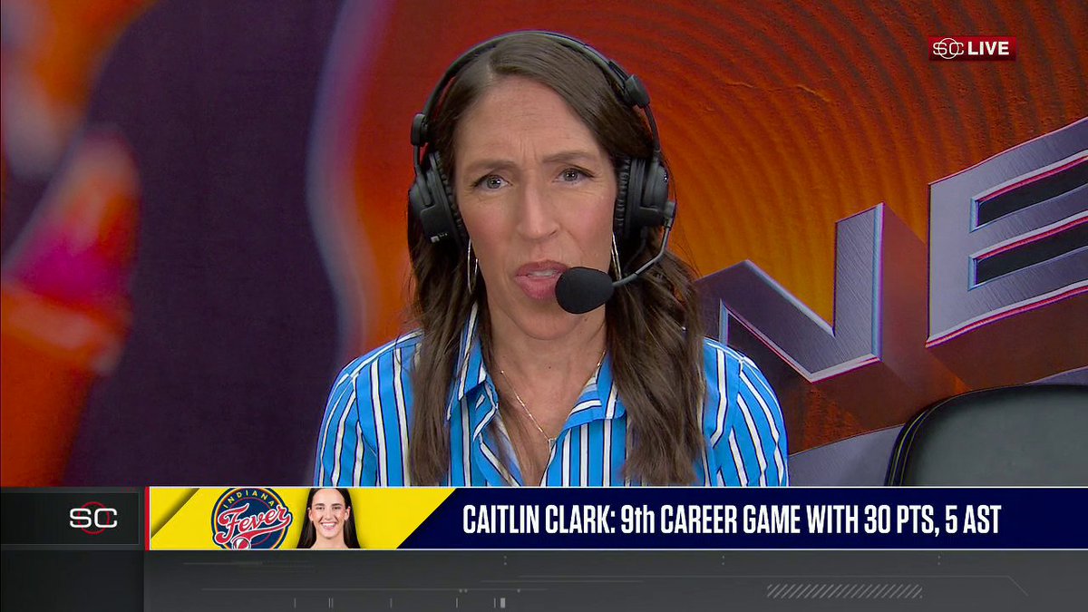 "I think certainly, right now, we're once again feeling sort of the power and the presence of Caitlin Clark when she's playing at full speed." —Rebecca Lobo on Caitlin Clark's impact and contributions to the Fever when healthy 🏀