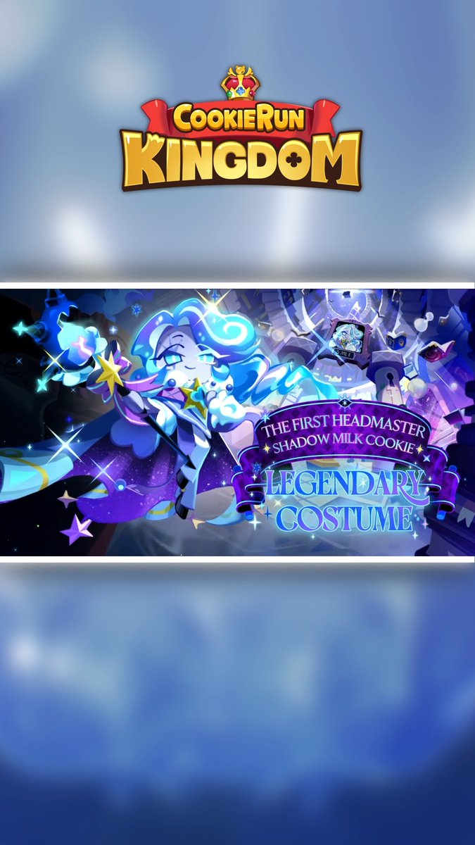 "The Knowledge must never cease." The Blueberry Yogurt Magic Academy houses countless records... Yet one alone remains shrouded in mystery: the record of its first Headmaster. The one who had an answer for every question... yet met only inquiries about why the Academy was founded with a bittersweet smile in his blue eyes. Meet The First Headmaster 🎓 Legendary Costume in #CookieRunKingdom! #CookieRun #ShadowMilkCookie
