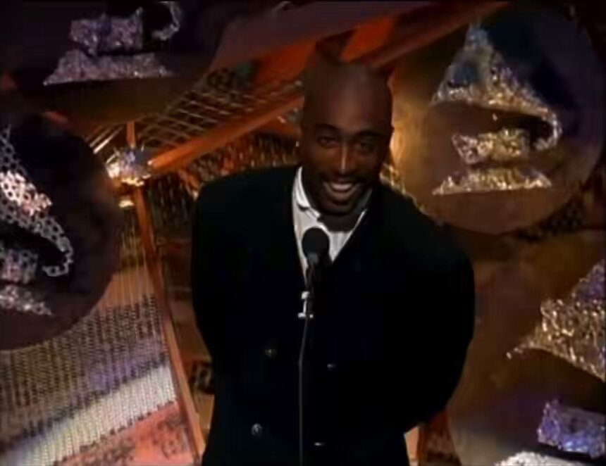 30 years of the same // 02.28.1996 the Grammys are "straight-looking folks in suits" who looked tired and boring, before declaring, "We tired of that. We need something different... We need to shock the people" - Tupac Shakur