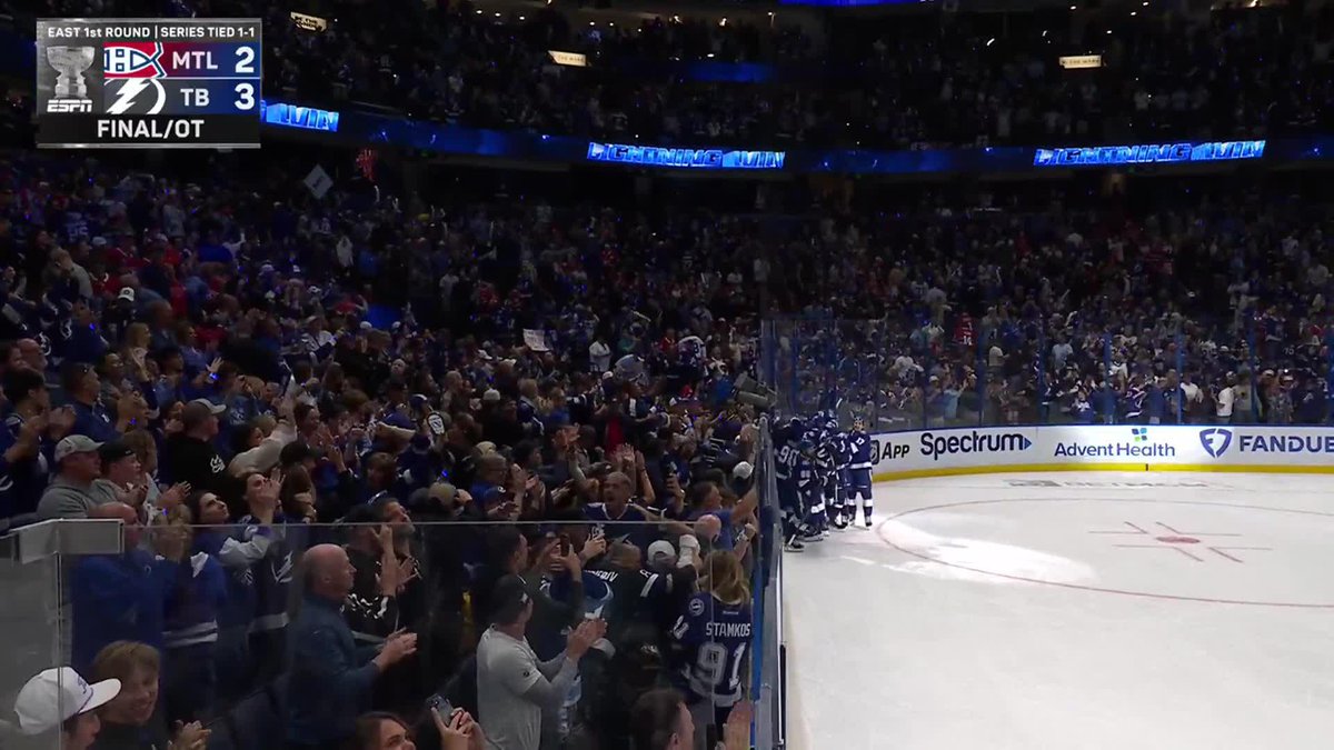 “thinks” no we KNOW we are. Talk to anybody who knows anything, and a crowd pop for good measure. > Longest consecutive sellout streak in the league. > Go Bolts banners across the county. > Packed watch parties >A 4-5 year waitlist for season tickets