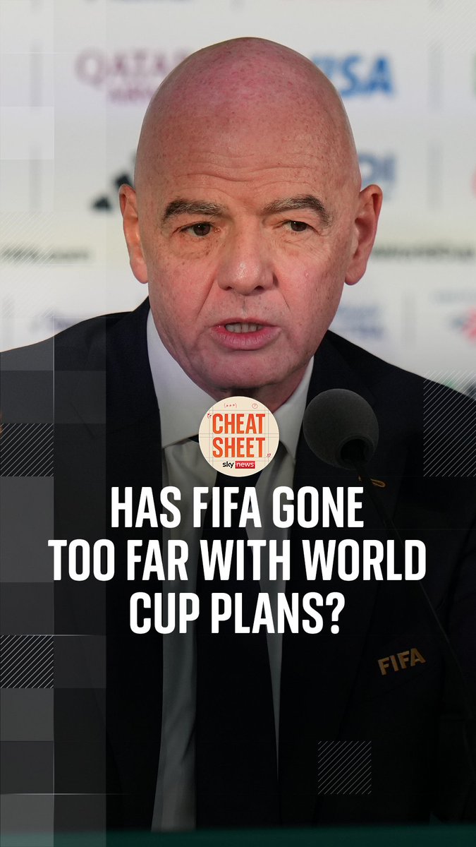 FIFA said it intends to seek private investment in its competitions, including the World Cup. The plan has been widely condemned, with UEFA and prime minister Andy Burnham among the critics. Wilfred Frost and Sophy Ridge discuss 🎧Listen in full: