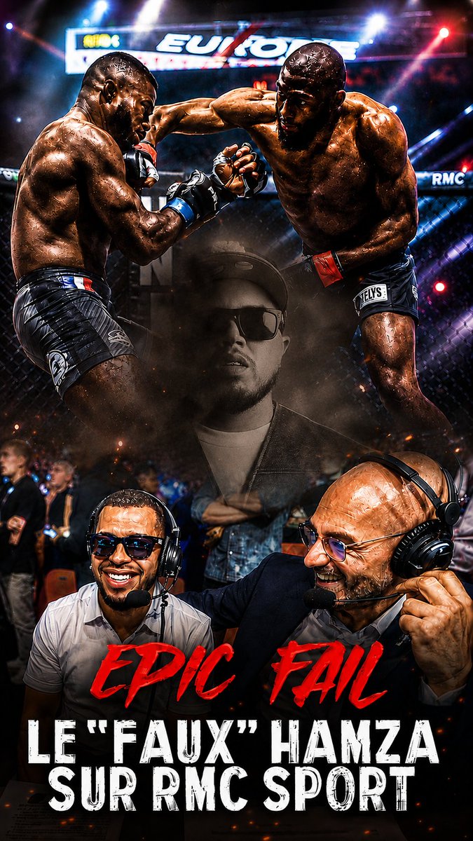 💥😅 Le KO le plus rapide de l'histoire du PFL et un epic fail. En septembre 2023, Antoine Simon est aux commentaires du main event entre Doumbè et Zébo, au Zénith de Paris. 👀 Avant le combat, il accueille en direct sur RMC Sport le rappeur Hamza. Enfin presque...