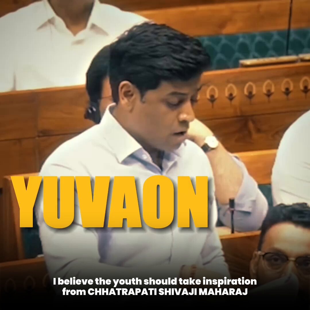 Ek Maratha. Lakh Maratha. 🚩 Great Msg By MP Dr Shrikant Lata Eknath Shinde to the youth: At 16, Chhatrapati Shivaji Maharaj chose action over comfort and purpose over distraction. His courage, discipline, and vision continue to inspire every young Indian to build a better future.