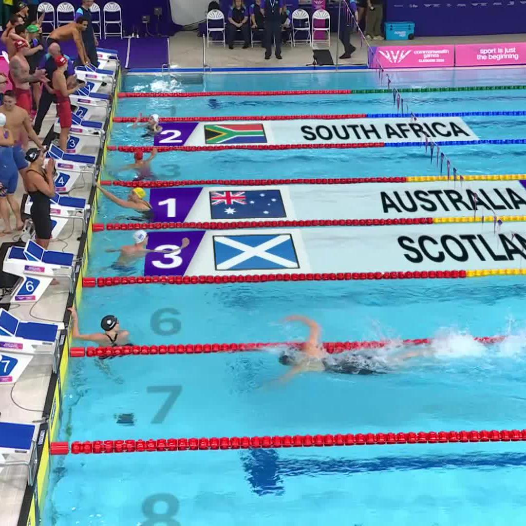 What a final 🤯 South Africa secured the silver medal in the Mixed 4x100m Medley Relay 🥈🇿🇦 #Glasgow2026 #SSCommonwealthGames