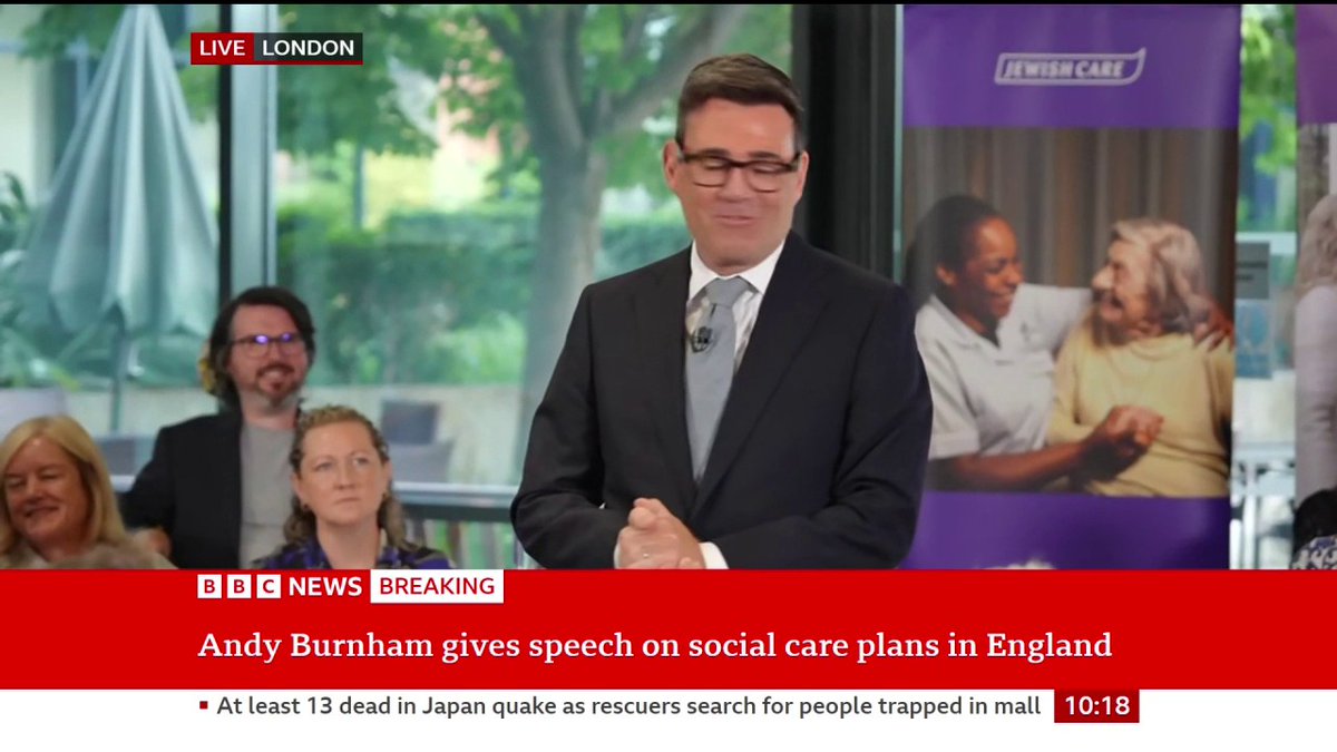 "It's a major dereliction of public duty that Parliament has not faced up to this... it's shameful to be honest" PM Andy Burnham outlines his plans for reform of social care in England Follow live: