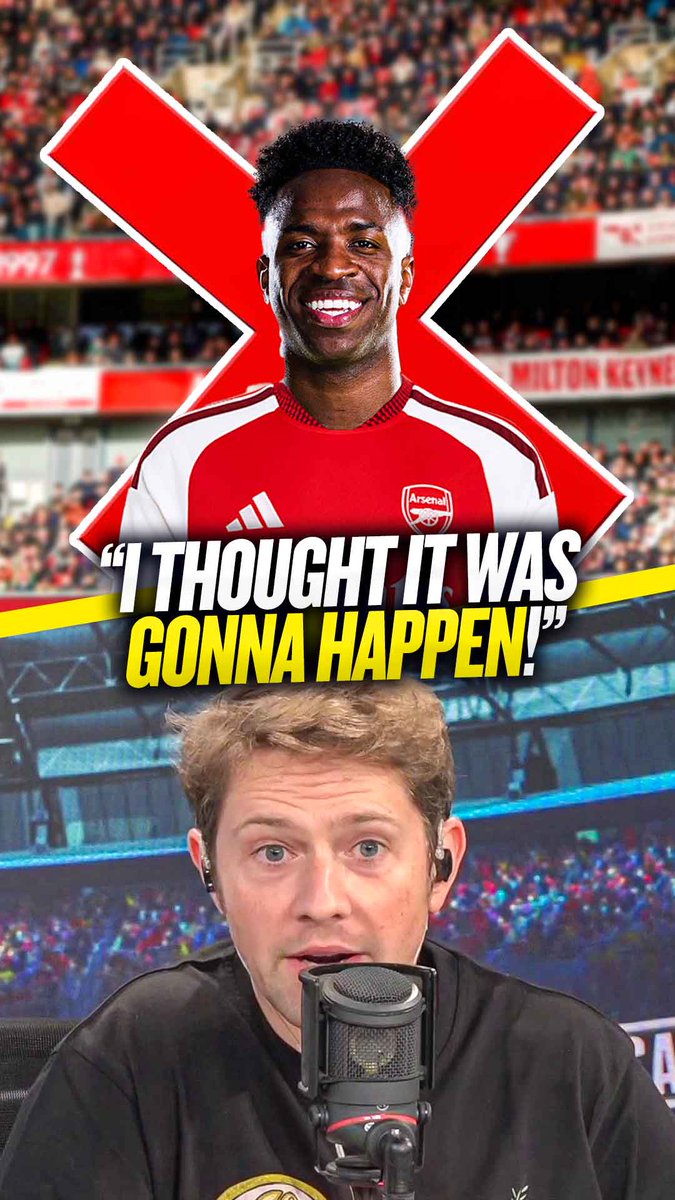 😬 "I thought he was gonna go to Arsenal!" 🤷♂️ "I felt like he was up for a new challenge, up for Arsenal!" 🔥 "If he lands at Arsenal and is a difference-maker, that's legacy!" @ChelseaRory thinks Vinicius Jr is making a mistake is he doesn't join #AFC and stays at Real! 🤦♂️