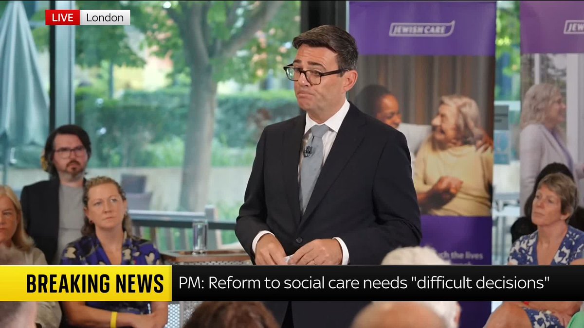 England's social care system "is as unfair as American healthcare" and leaves the vulnerable "with nothing", says Andy Burnham. Political editor Sam Coates Sky asks about the threshold at which people must pay for their own care. 📺 Sky 501 and YouTube